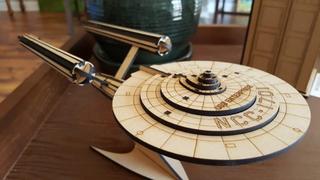 Интересный макет Чертеж USS Enterprise для лазерной резки вариант 2