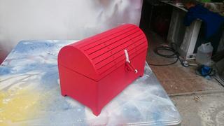 Интересный макет Чертежи для лазерной резки коробки-сундучка CNC файл DXF