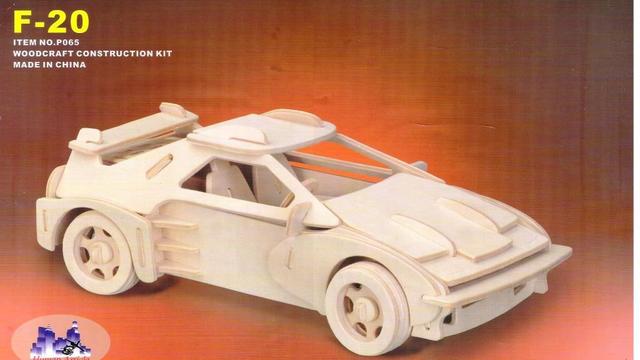 Макет Чертёж автомобиля F-20 для станка с ЧПУ формат dxf
