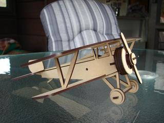 Интересный макет Чертёж для ЧПУ истребитель Nieuport 17 для лазерной резки