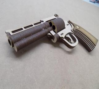 Интересный макет Чертёж для лазерной резки макет пистолета Magnum с 4-дюймовым стволом