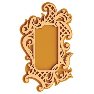 Интересный макет Чертёж для лазерной резки фанерного каркаса