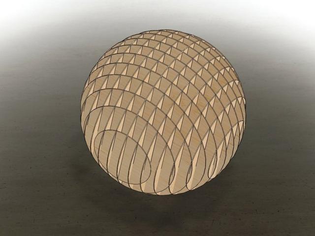 Макет Чертёж для лазерной резки 3D-головоломка Paperball — изображение 1