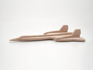 Интересный макет Чертёж для лазерной резки 3D-головоломка-модель Lockheed SR-71 дерево 6 мм файл SVG