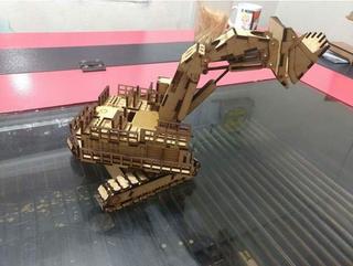 Интересный макет Чертёж для лазерной резки 3D-модели экскаватора Хатаи