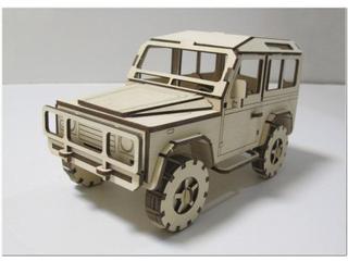 Интересный макет Чертёж для лазерной резки Land Rover Defender формат dxf