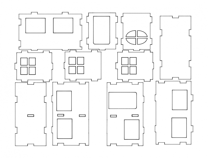 Макет Чертёж для станка Haus 1 dxf