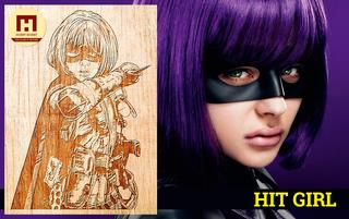 Интересный макет Чертёж для станка Hit-girl формат dxf