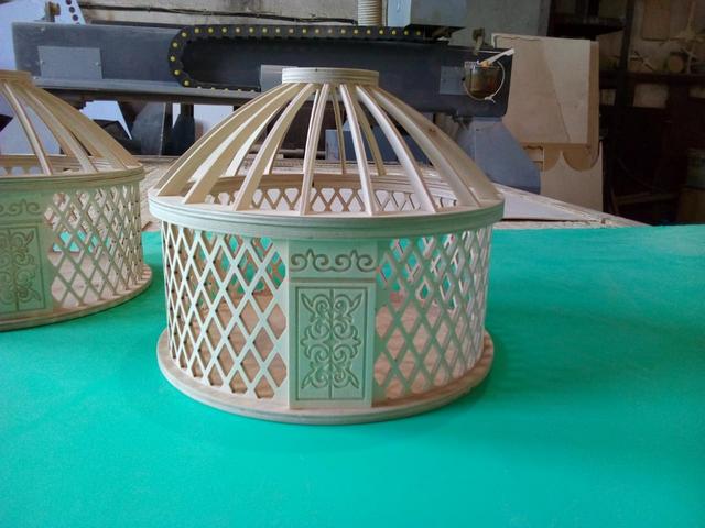 Макет Чертёж юрты для лазерной резки формат dxf