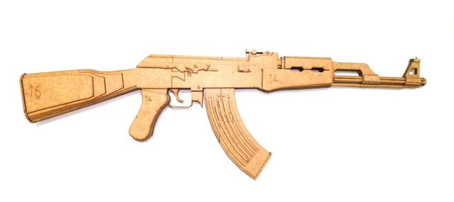 Макет Чертёж AK-47 для станка с ЧПУ формат dxf