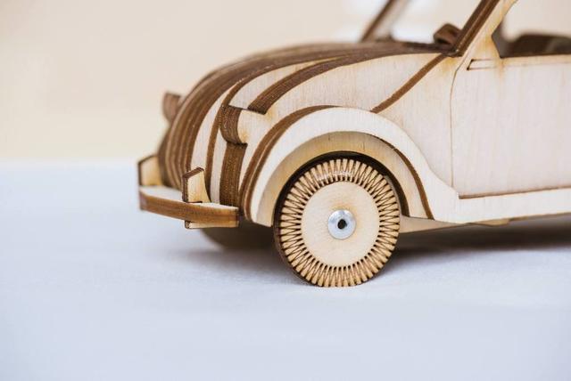 Макет Чертёж Citroen 2CV для лазерной резки DXF-файл — изображение 1