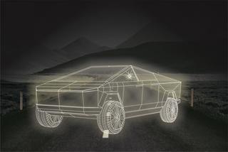 Интересный макет Чертёж Tesla Cybertruck для лазерной резки DXF файл