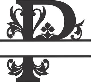 Интересный макет Шрифт Regal split для лазерной резки файл DXF вариант 6