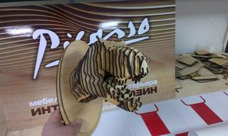 Интересный макет макет 3D-головоломки Tirex для лазерной резки