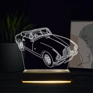 Интересный макет 3D ночник в виде Aston Martin для лазерной резки