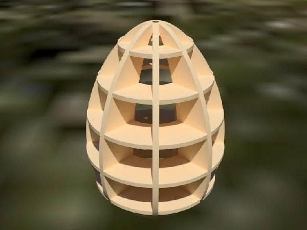 Макет 3D пасхальное яйцо для лазерной резки