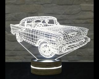 Интересный макет 3D светодиодный ночник в виде автомобиля для лазерной резки файл DXF