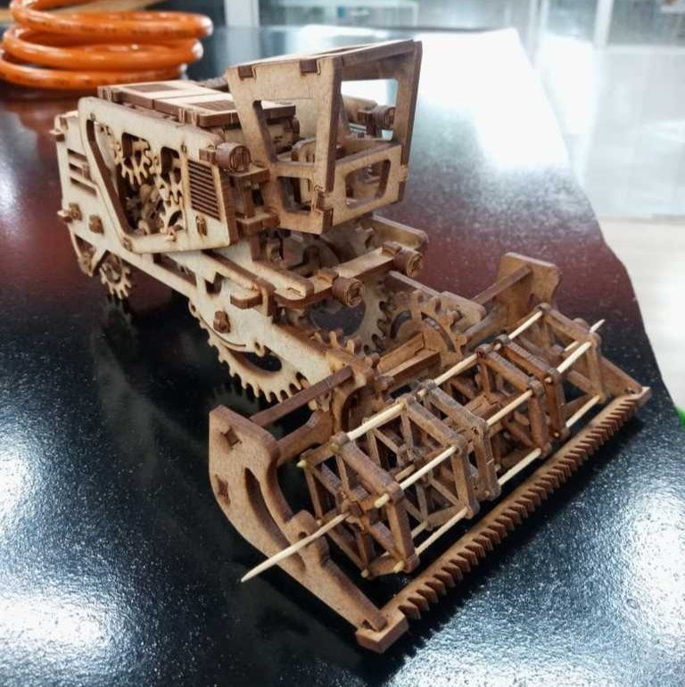 Макет 3D-головоломка Жнец для лазерной резки