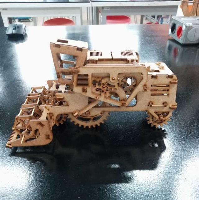 Макет 3D-головоломка Жнец для лазерной резки