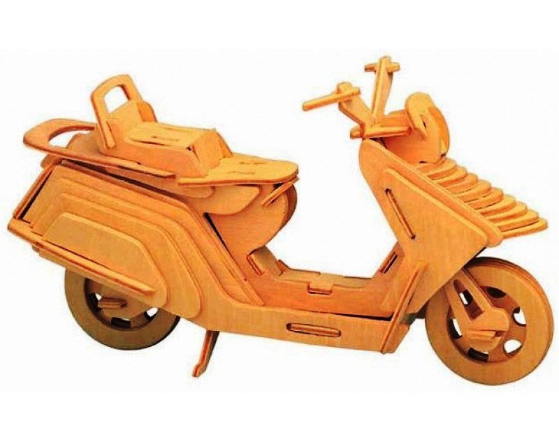 Макет 3D-головоломка-модель мотоцикла Lambretta для лазерной резки