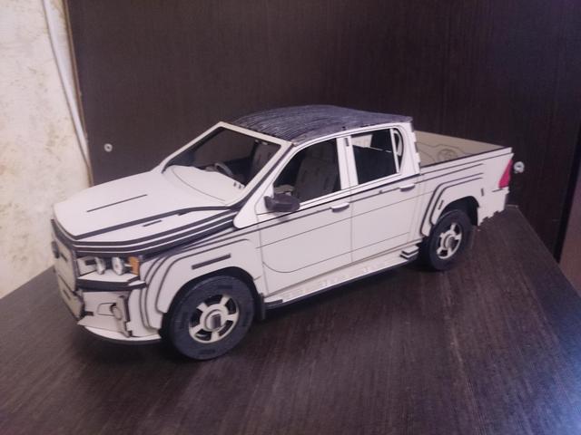 Макет 3D-макет Toyota Hilux для лазерной резки HDF 25 мм