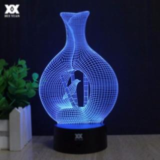 Интересный макет 3D-модель вазы для векторной лампы макет