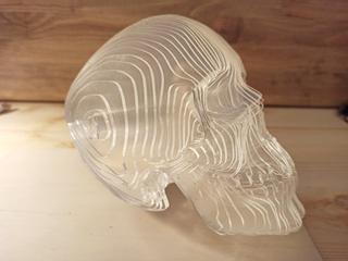 Интересный макет 3D-модель черепа из акрила для лазерной резки