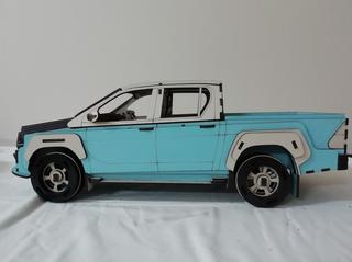 Интересный макет 3D-модель Toyota Hilux для лазерной резки