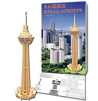 Интересный макет 3D-пазл Башня Куала-Лумпур для лазерной резки файл DXF