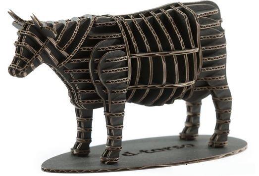Макет 3D-пазл в виде коровы макет для станка формат dxf