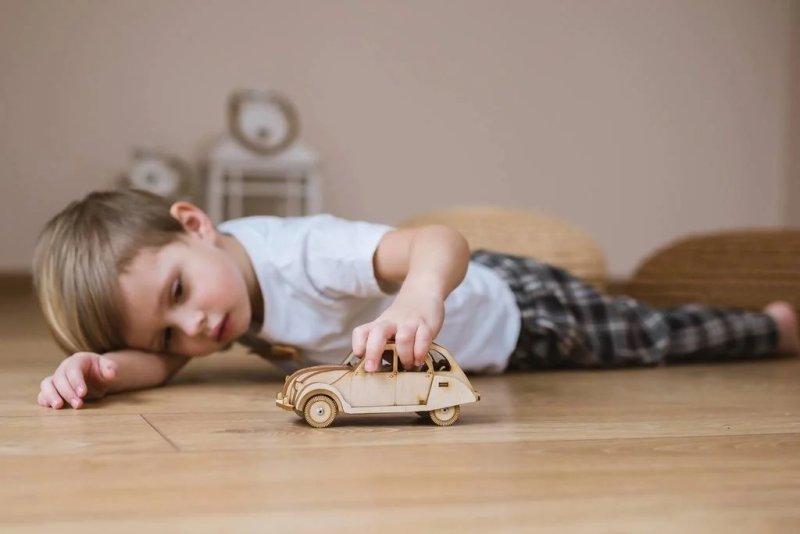 Макет 3D-пазл в виде Citroen 2CV макет для лазерной резки формат DXF