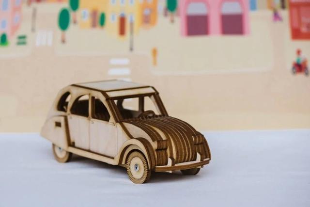 Макет 3D-пазл в виде Citroen 2CV макет для лазерной резки формат DXF — изображение 2