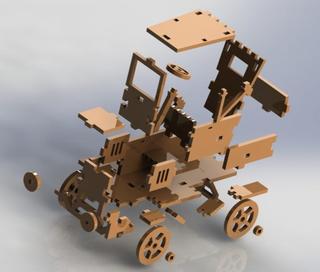 Интересный макет 3D-пазл модели Ford Model A 1931 года чертёж для лазерной резки в формате DXF