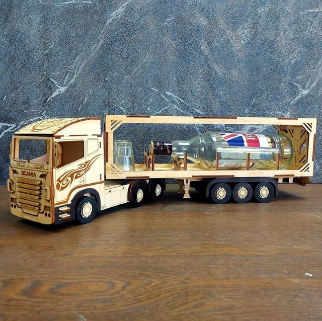 Макет 3D-пазл по образу Scania R580 для лазерной резки — изображение 3